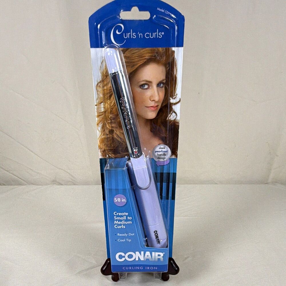 Conair Curls n Curls 5/8 in Curling Iron Lavender CD11JBC New Sealed